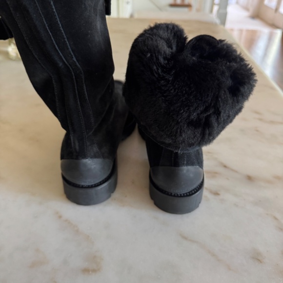 Burberry Quinsy Black Eomen's 8.5 38.5 Suede, leather, Boots - Picture 12 of 16